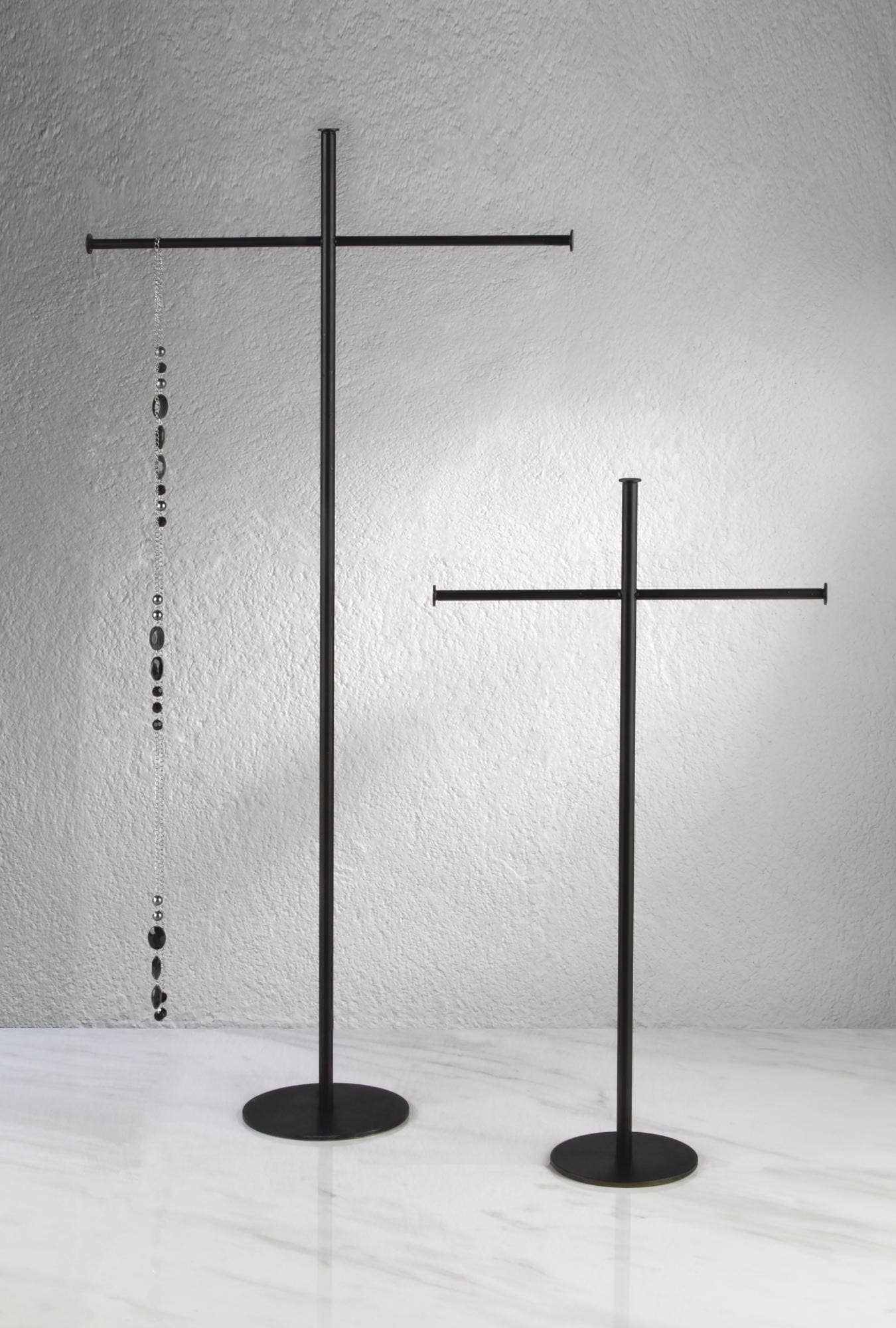 T-Bar Metal Necklace and Scarf Stands