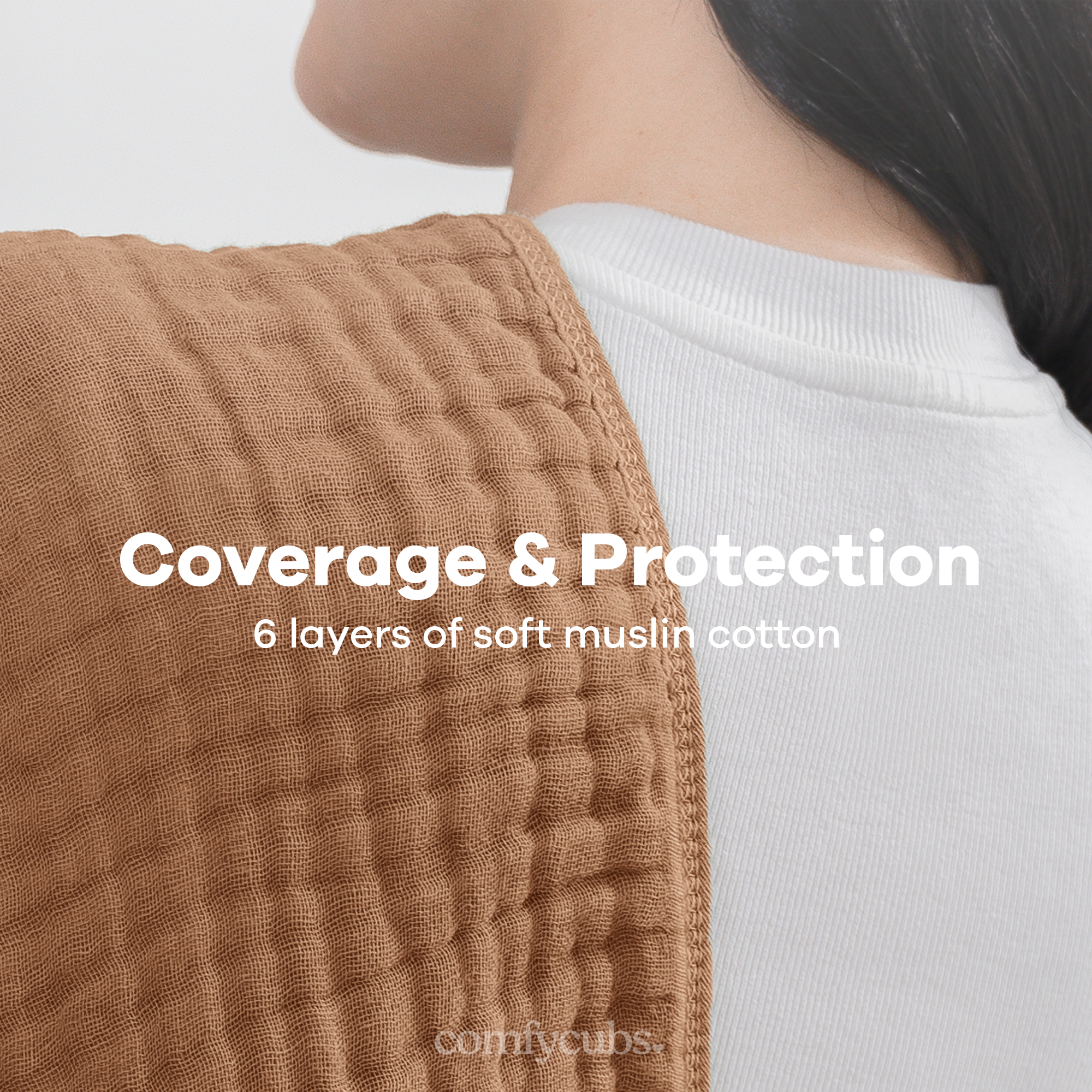 Baby Burp Cloths - 100% Muslin Cotton by Comfy Cubs