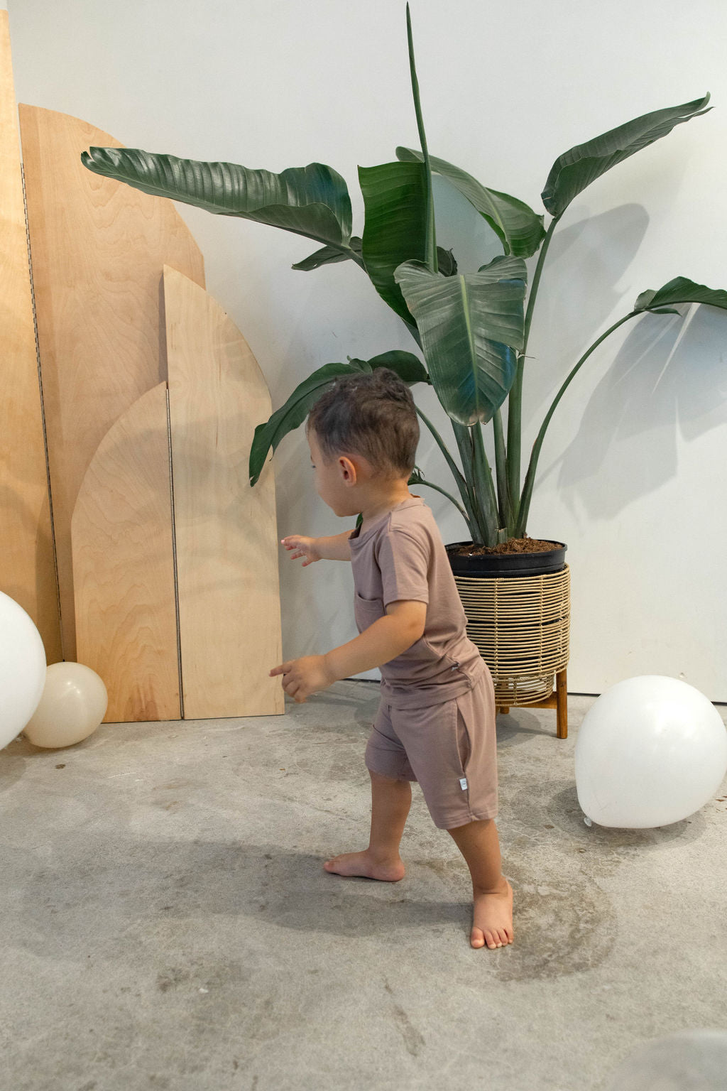 Bamboo Toddler Lounge Set in Cocoa