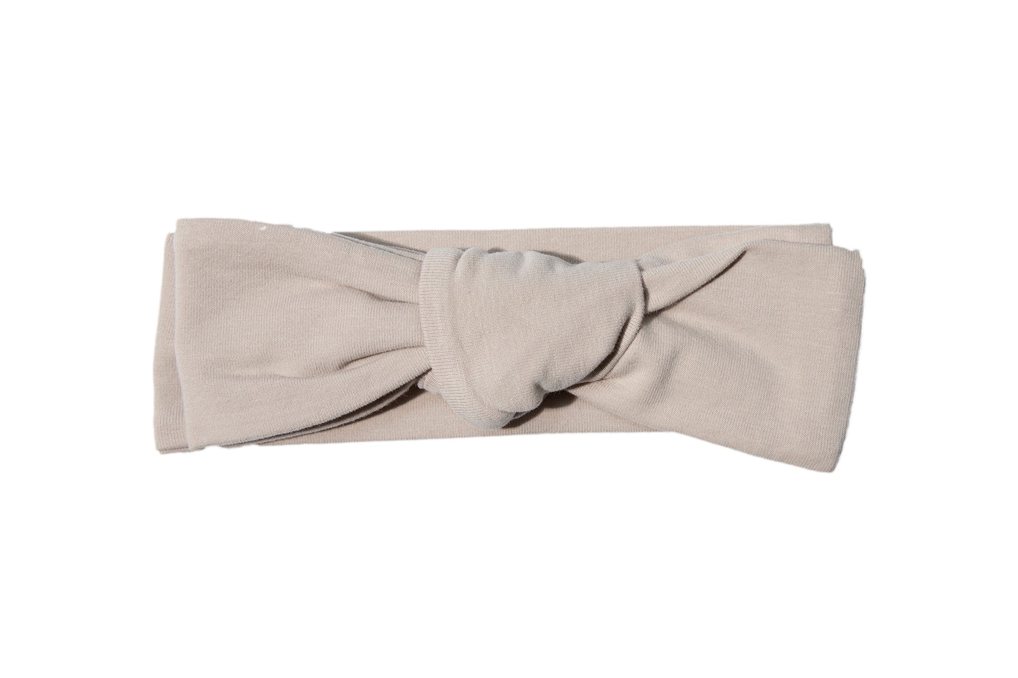 Set-of-4 Organic Cotton Baby Bow in Cocoa, Jet, Heather and Sand