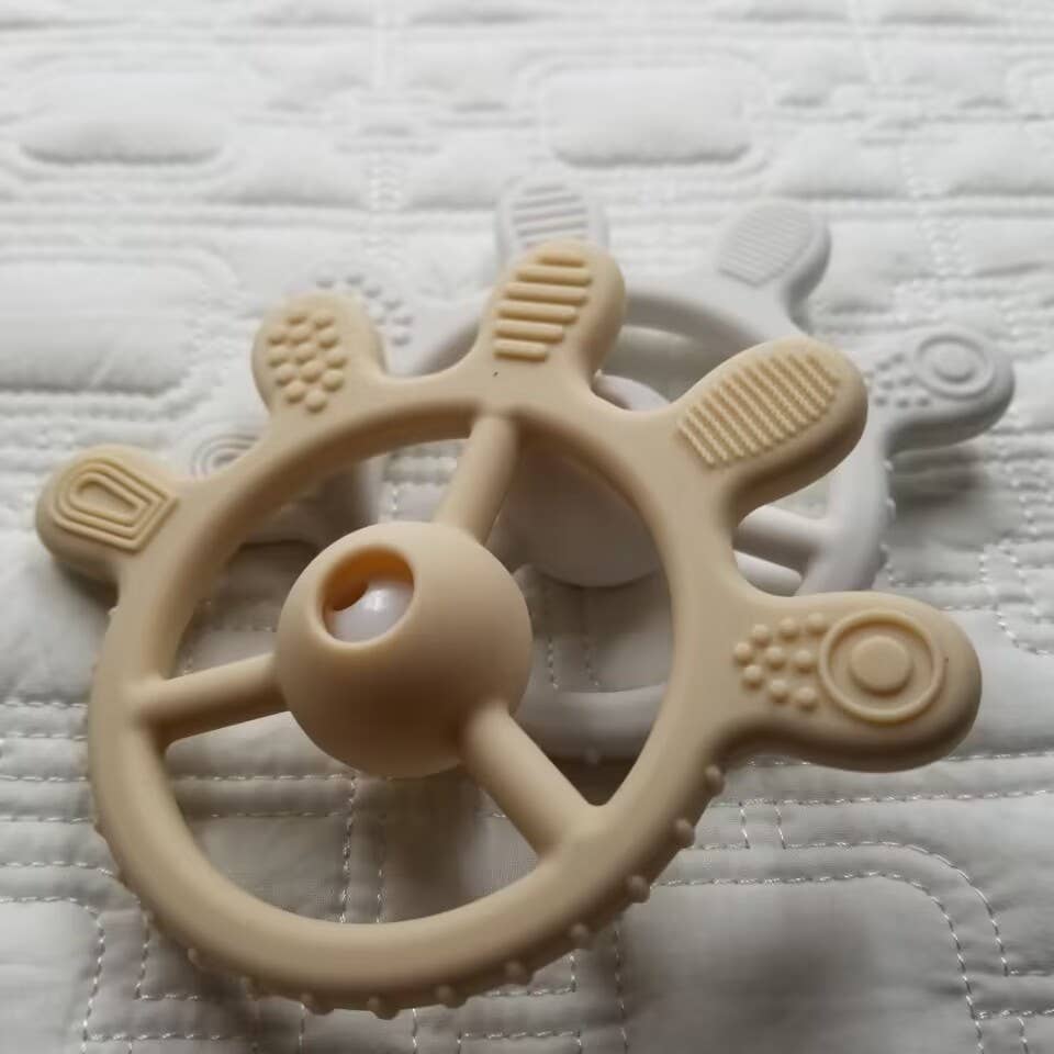 Palm Teether & Rattle Food-Grade Silicone Toy
