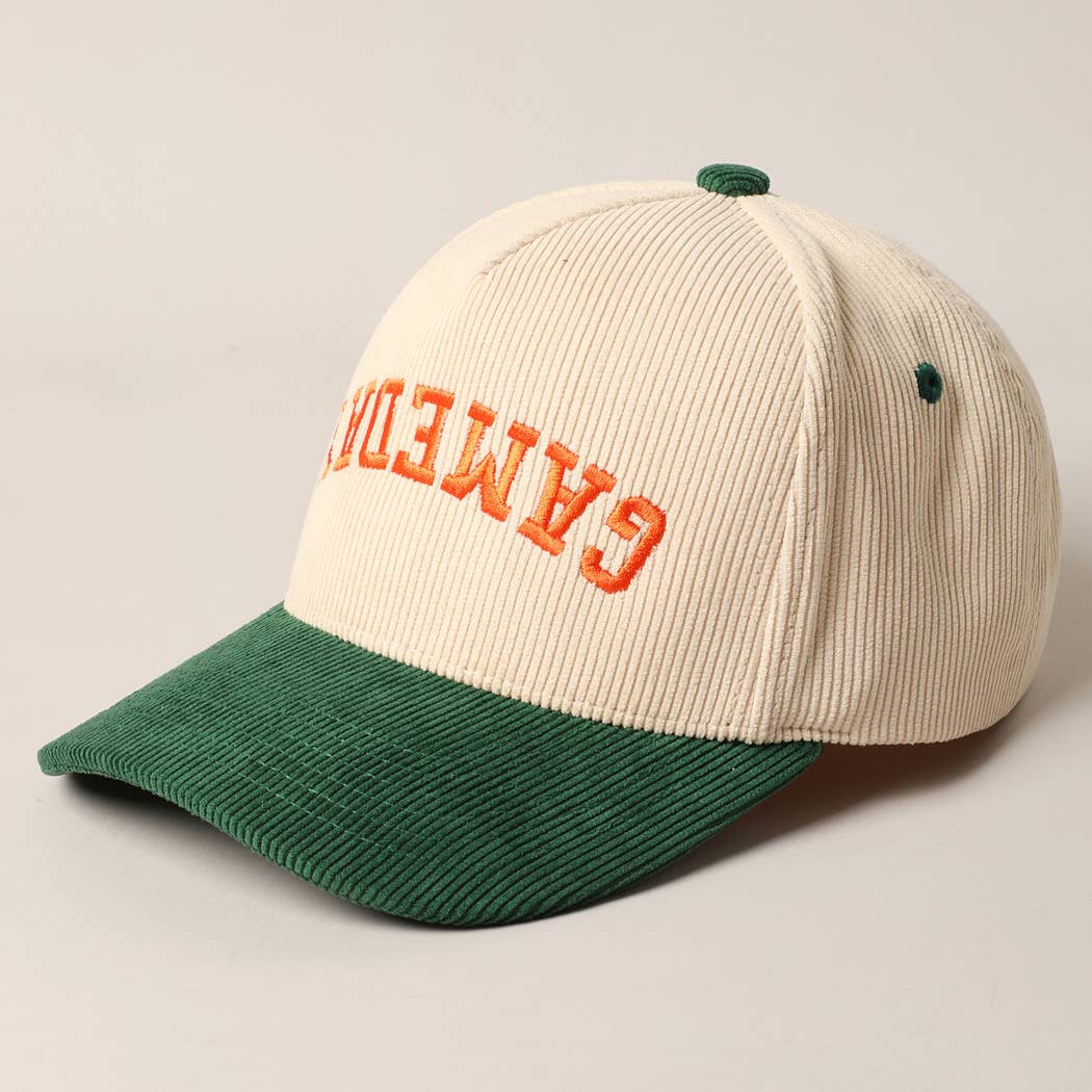 GAMEDAY Upside Down Trucker Corduroy Baseball Cap