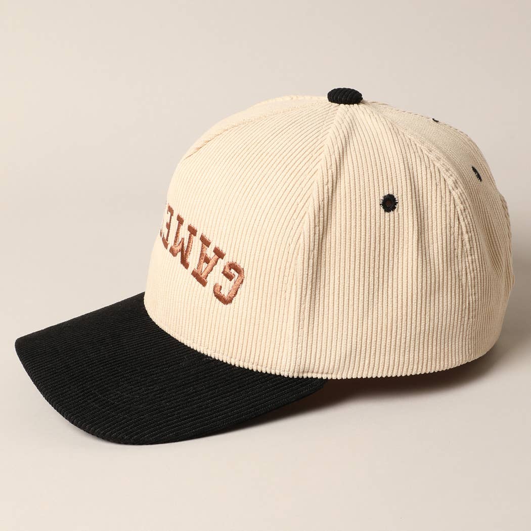 GAMEDAY Upside Down Trucker Corduroy Baseball Cap