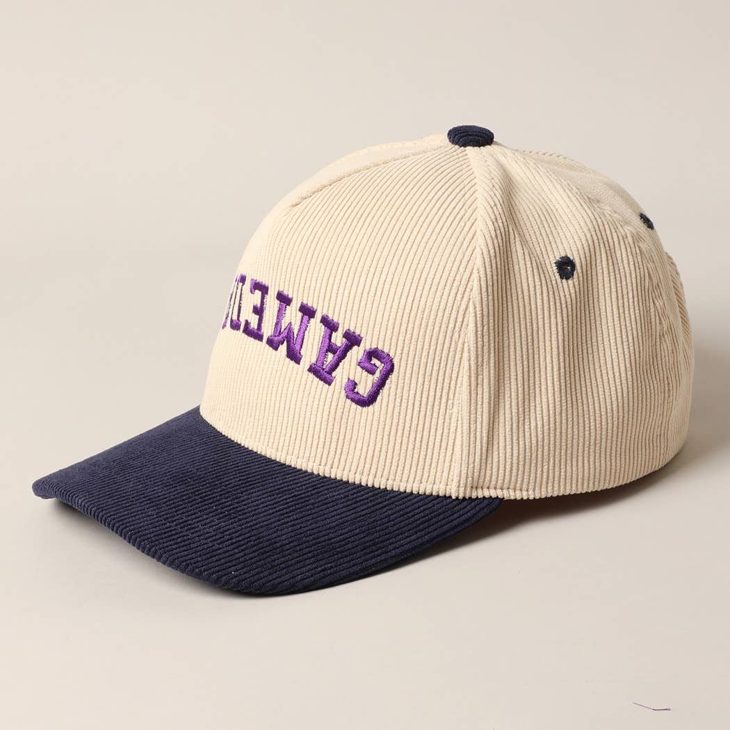 GAMEDAY Upside Down Trucker Corduroy Baseball Cap