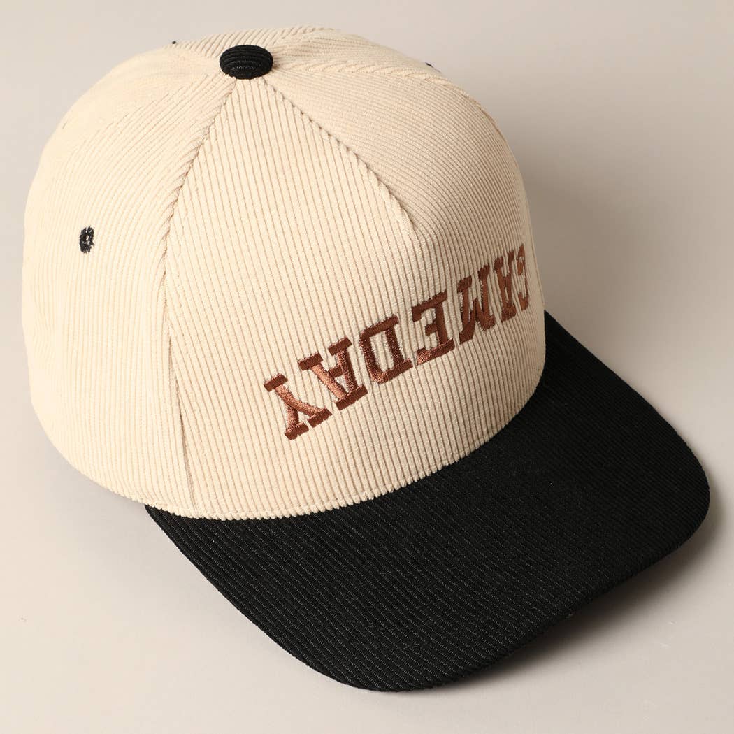GAMEDAY Upside Down Trucker Corduroy Baseball Cap