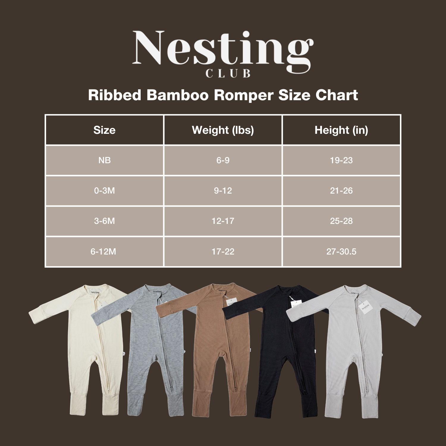Ribbed Bamboo Long Sleeve Baby Romper
