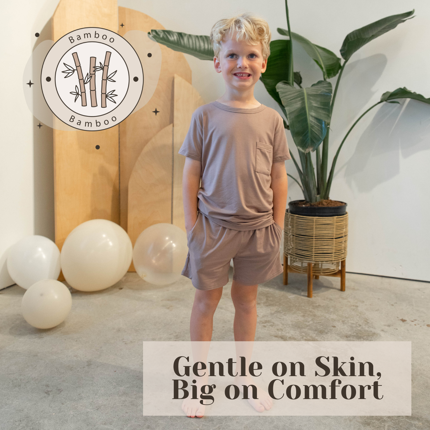 Bamboo Toddler Lounge Set in Cocoa