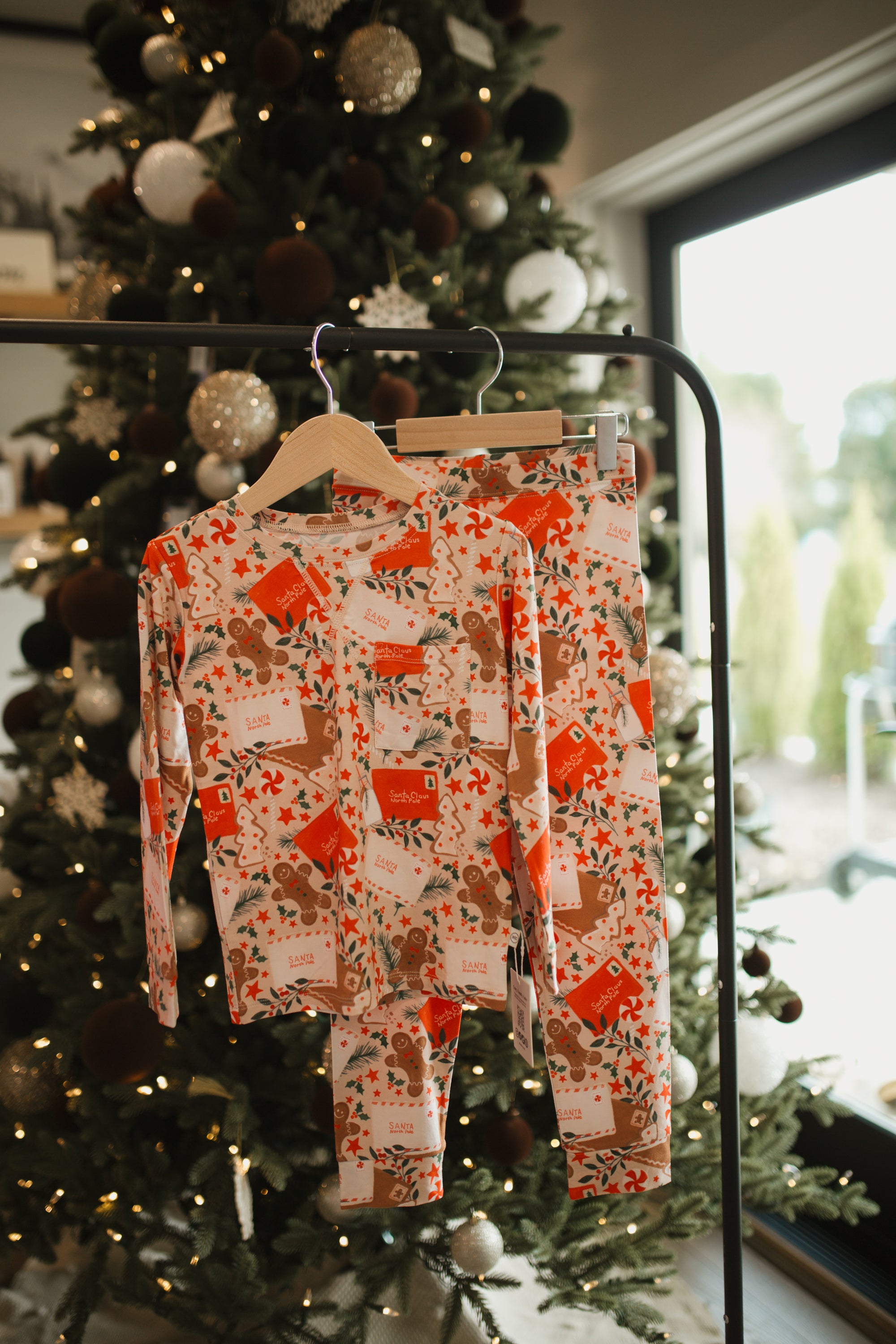 Letters to Santa Long Sleeve Bamboo Pajama & Lounge Set, 18 Months -8 PRESALE