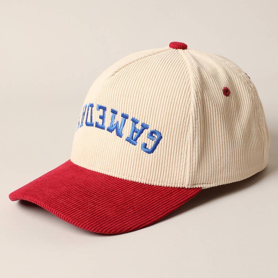GAMEDAY Upside Down Trucker Corduroy Baseball Cap