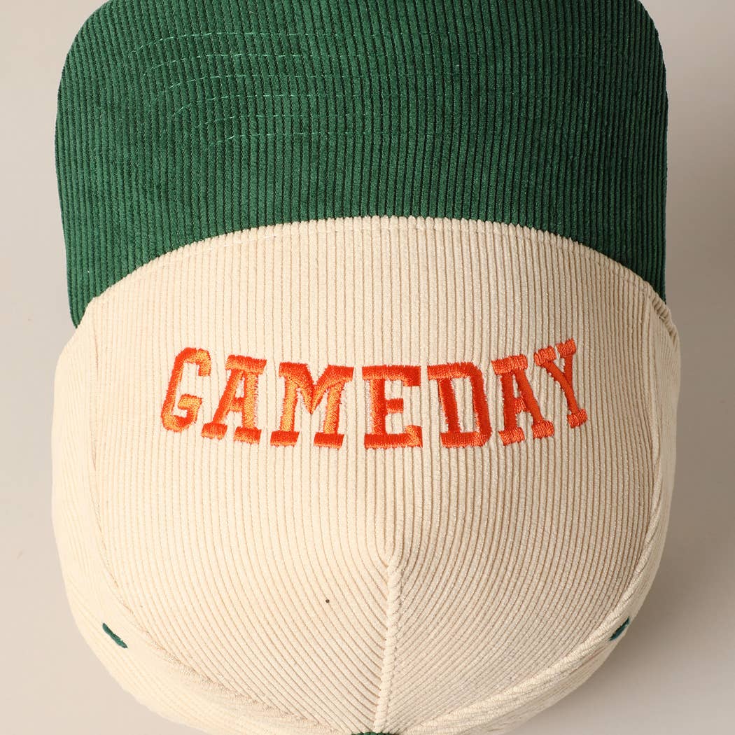 GAMEDAY Upside Down Trucker Corduroy Baseball Cap