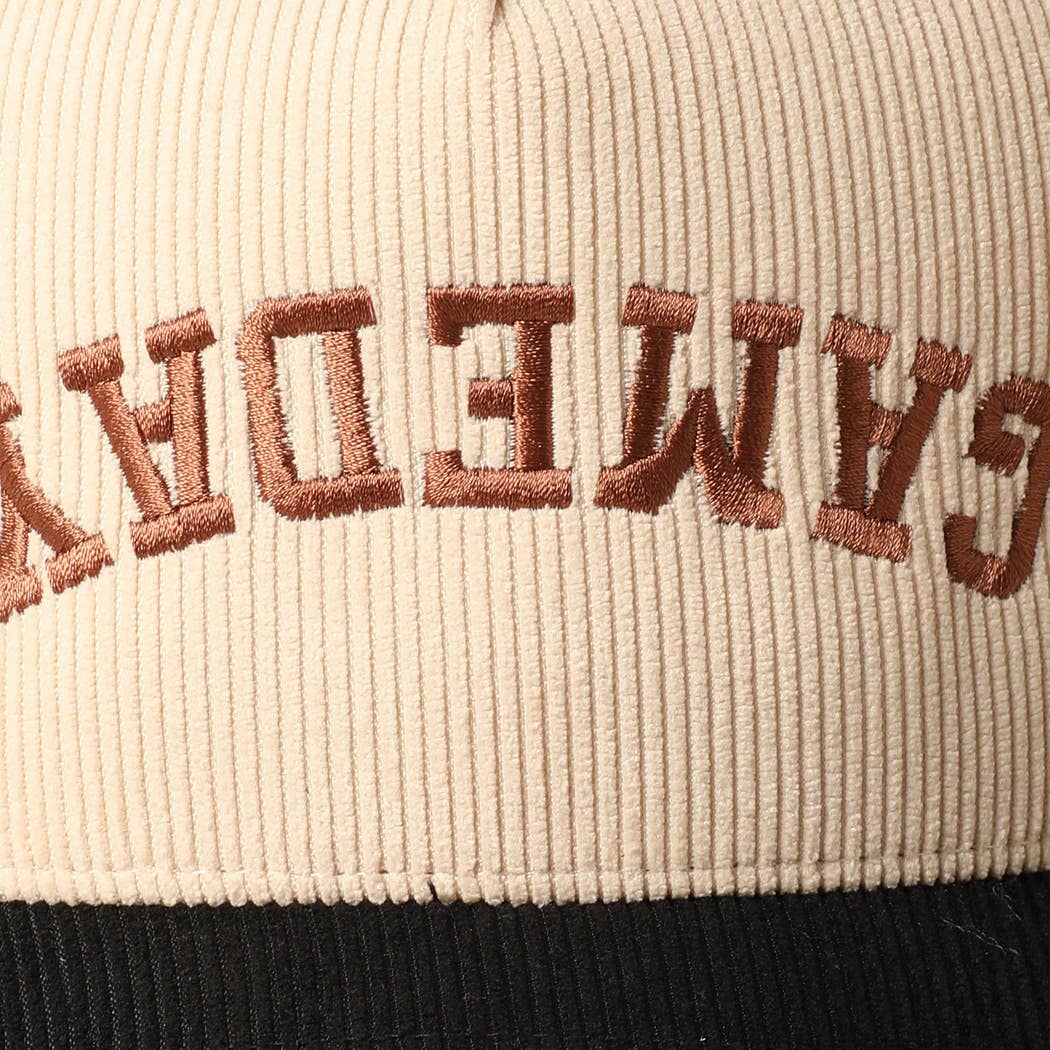 GAMEDAY Upside Down Trucker Corduroy Baseball Cap