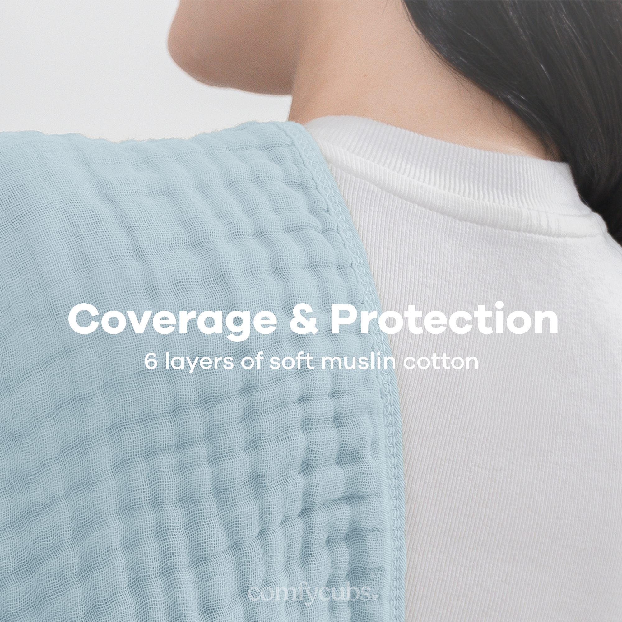 Baby Burp Cloths - 100% Muslin Cotton by Comfy Cubs