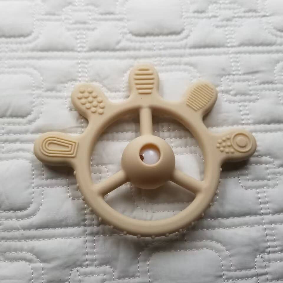 Palm Teether & Rattle Food-Grade Silicone Toy