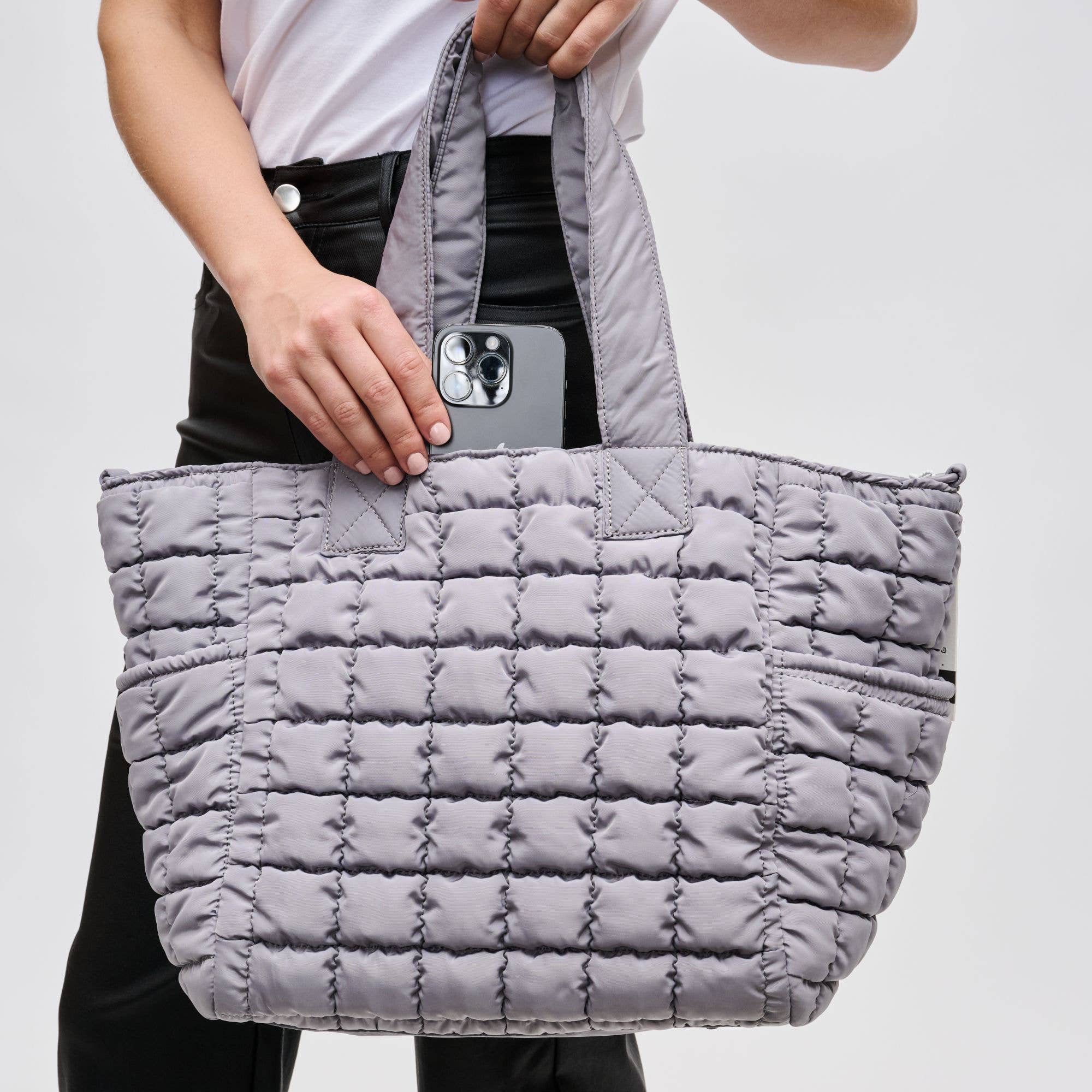 Dreamer - Quilted Puffer Nylon Tote